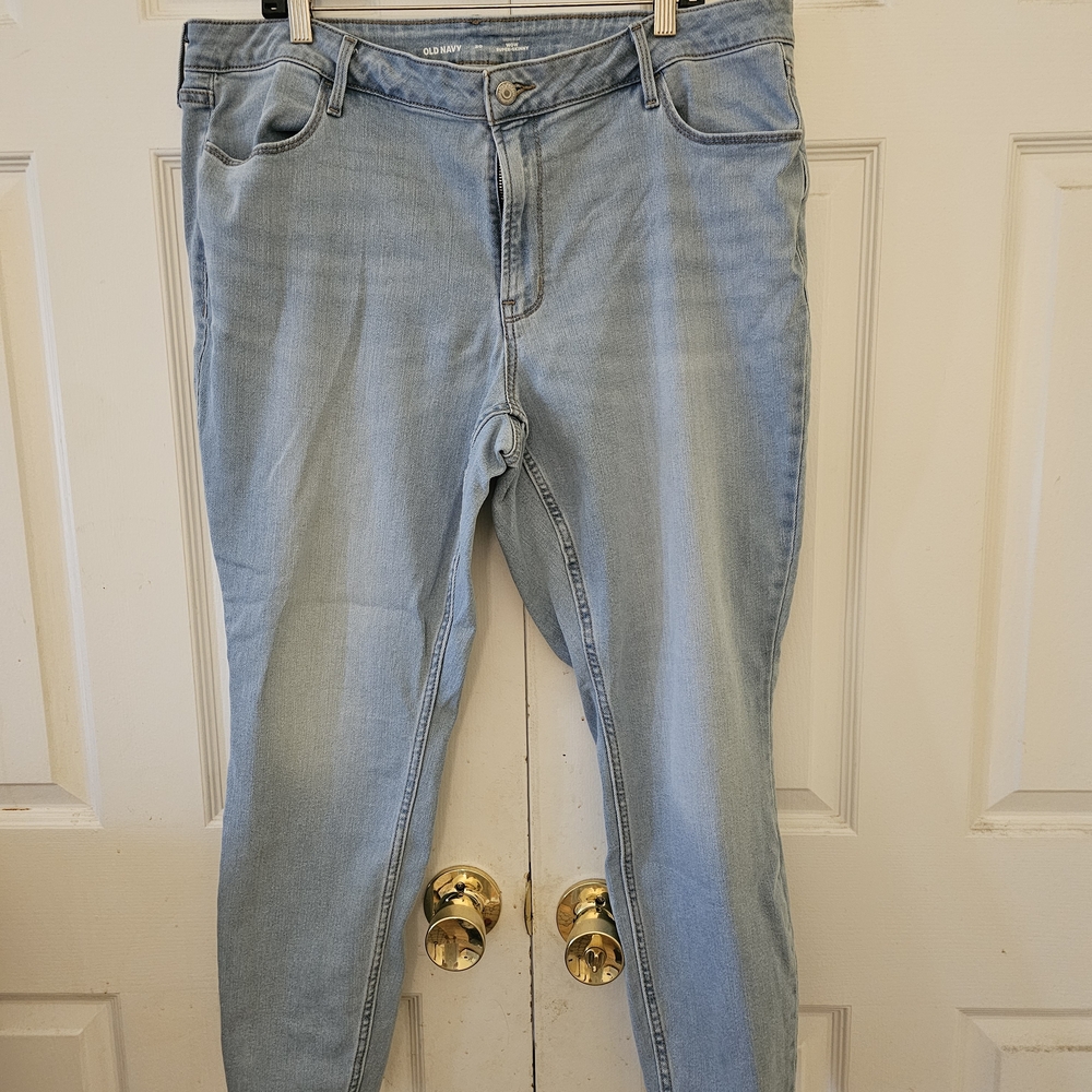 Old Navy WOW Super Skinny jeans Size 20 Light Blue color